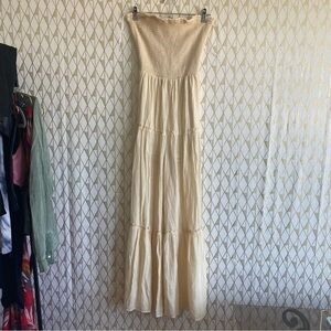 Romper with gathered bust